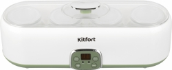 Йогуртница Kitfort KT-2007 белый/зеленый