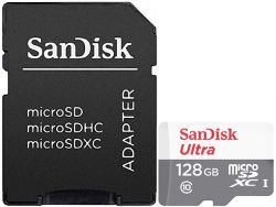 Карта памяти MicroSDHC Sandisk 128Gb Class10 SDSQUNR-128G-GN6TA Ultra 100