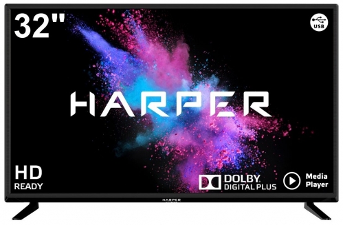 Телевизор LED Harper 32R490T черный