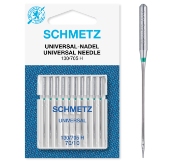 Иглы для швейных машин Schmetz 130/705H 70 10шт Universal Blister