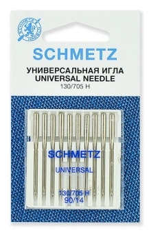 Иглы для швейных машин Schmetz 130/705H 90 10шт Universal Blister