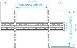 Кронштейн для телевизора Arm Media PLASMA-1 new черный черный 32-90 макс.55кг настенный фиксированный