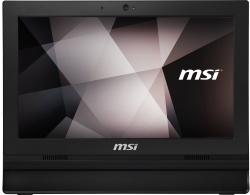 Моноблок MSI Pro 16T 10M-072RU 15.6 HD Touch Cel 5205U (1.9) 4Gb SSD128Gb HDG CR Windows 11 Professional GbitEth WiFi BT 65W Cam черный 1366x768