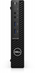 ПК Dell Optiplex 3080 Micro i5 10500T (2.3) 8Gb SSD256Gb UHDG 630 Windows 10 Professional GbitEth WiFi BT 65W клавиатура мышь черный