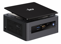 Неттоп IRU NUC 113 i3 8109U (3) 8Gb SSD240Gb Iris Graphics 655 CR Windows 10 Professional 64 GbitEth WiFi BT 90W черный/серебристый