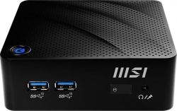 Неттоп MSI Cubi N JSL-040RU slim PS N6000 (1.1) 4Gb SSD128Gb UHDG Windows 11 Professional GbitEth WiFi BT 65W черный