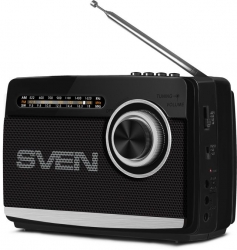 Радиоприемник портативный Sven SRP-535 черный USB SD/microSD