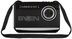 Радиоприемник портативный Sven SRP-535 черный USB SD/microSD