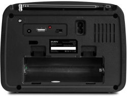 Радиоприемник портативный Sven SRP-555 черный USB SD/microSD