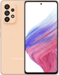 Смартфон Samsung SM-A536E Galaxy A53 5G 128Gb оранжевый моноблок 3G 4G 6.4 Android 802.11 a/b/g/n/ac/ax NFC GPS