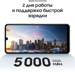 Смартфон Samsung SM-A325F Galaxy A32 128Gb 6Gb черный моноблок 3G 4G 2Sim 6.4 1080x2400 Android 11 64Mpix 802.11 a/b/g/n/ac NFC GPS GSM900/1800 GSM19