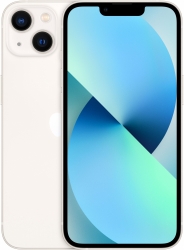 Смартфон Apple MLP43RU/A iPhone 13 256Gb 4Gb сияющая звезда моноблок 3G 4G 2Sim 6.1 1170x2532 iPhone iOS 15 12Mpix 802.11 a/b/g/n/ac/ax NFC GPS GSM90
