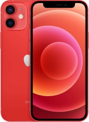 Смартфон Apple MGE53RU/A iPhone 12 mini 128Gb 4Gb (PRODUCT)RED моноблок 3G 4G 2Sim 5.4 1080x2340 iPhone iOS 14 12Mpix 802.11 a/b/g/n/ac/ax NFC GPS GS