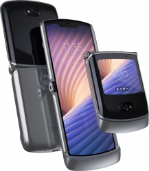 Смартфон Motorola XT2071-4 Razr 5G 256Gb 8Gb серебристый раскладной 3G 4G 2Sim 6.2 876x2142 Android 10 48Mpix 802.11 a/b/g/n/ac NFC GPS GSM900/1800 G