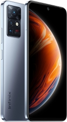 Смартфон Infinix X6811 Zero X pro 128Gb 8Gb серебристый моноблок 3G 4G 2Sim 6.67 1080x2400 Android 11 108Mpix 802.11 a/b/g/n/ac GPS GSM900/1800 GSM19
