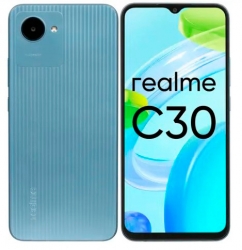 Смартфон Realme C30 32Gb 2Gb голубой моноблок 3G 4G 6.5 720x1600 Android 11 8Mpix 802.11 b/g/n GPS GSM900/1800 GSM1900 TouchSc