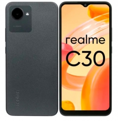 Смартфон Realme C30 64Gb 4Gb черный моноблок 3G 4G 6.5 720x1600 Android 11 8Mpix 802.11 b/g/n GPS GSM900/1800 GSM1900 TouchSc
