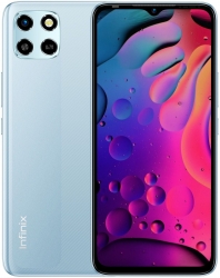 Смартфон Infinix X6512 Smart 6 HD 32Gb 2Gb голубой моноблок 3G 4G 2Sim 6.6 720x1600 Android 11 Go edition 8Mpix 802.11 b/g/n GPS GSM900/1800 GSM1900 