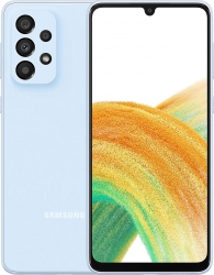 Смартфон Samsung SM-A336E Galaxy A33 5G 128Gb 6Gb небесно-голубой моноблок 3G 4G 2Sim 6.4 1080x2400 Android 12 48Mpix 802.11 a/b/g/n/ac NFC GPS GSM90