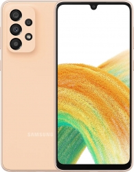 Смартфон Samsung SM-A336E Galaxy A33 5G 128Gb 6Gb оранжевый моноблок 3G 4G 2Sim 6.4 1080x2400 Android 12 48Mpix 802.11 a/b/g/n/ac NFC GPS GSM900/1800