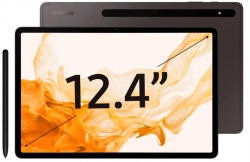 Планшет Samsung Galaxy Tab S8+ SM-X800 Snapdragon 898 2.99 8C RAM8Gb ROM128Gb 12.4 Super AMOLED 2800x1752 Android 12 темно-серый 13Mpix 12Mpix BT WiF