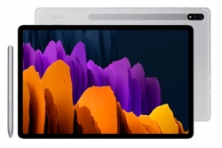 Планшет Samsung Galaxy Tab S7+ SM-T970 Snapdragon 865 Plus (3.1) 8C RAM6Gb ROM128Gb 12.4 Super AMOLED 2800x1752 Android 10.0 серебристый 13Mpix 8Mpix