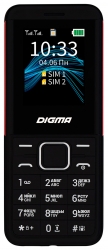 Мобильный телефон Digma C171 Linx 32Mb черный моноблок 2Sim 1.77 128x160 0.08Mpix GSM900/1800 FM microSD max16Gb