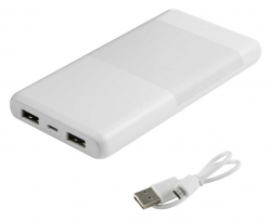 Мобильный аккумулятор Redline RP-21 10000mAh 2.1A белый (УТ000019293)