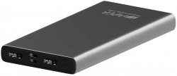 Мобильный аккумулятор Hiper Metal10K 10000mAh 2.4A 2xUSB темно-серый (METAL 10K SPACE GRAY)