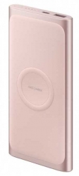 Мобильный аккумулятор Samsung EB-U1200 10000mAh 2A 1xUSB беспроводная зарядка розовое золото (EB-U1200CPRGRU)