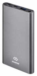Мобильный аккумулятор Digma DG-ME-10000 10000mAh 3A 1xUSB темно-серый