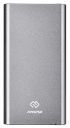 Мобильный аккумулятор Digma DG-ME-10000 10000mAh 3A 1xUSB темно-серый