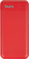 Мобильный аккумулятор Buro BP10G 10000mAh 2.1A 1xUSB красный (BP10G10PRD)