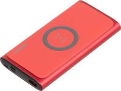 Мобильный аккумулятор Digma DGPQ10G 10000mAh 3A QC PD 20W 1xUSB беспроводная зарядка красный (DGPQ10G22CRD)