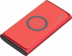 Мобильный аккумулятор Digma DGPQ10G 10000mAh 3A QC PD 20W 1xUSB беспроводная зарядка красный (DGPQ10G22CRD)
