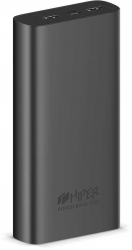 Мобильный аккумулятор Hiper Metal20K 20000mAh 2.4A 2xUSB темно-серый (METAL 20K SPACE GRAY)