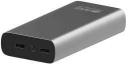 Мобильный аккумулятор Hiper Metal20K 20000mAh 2.4A 2xUSB темно-серый (METAL 20K SPACE GRAY)