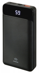 Мобильный аккумулятор Digma Power Delivery DG-20000-PL 20000mAh 3A QC PD 18W 2xUSB черный (DG-20000-PL-BK)