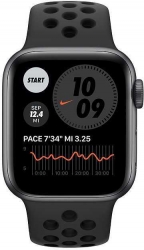 Смарт-часы Apple Watch Series 6 Nike 40мм OLED LTPO серый космос (M00X3RU/A)