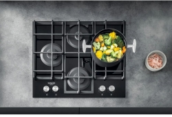 Газовая варочная поверхность Hotpoint-Ariston HAGS 61F/BK черный