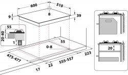 Газовая варочная поверхность Hotpoint-Ariston PCN 641/HA(BK) черный