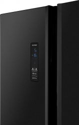 Холодильник Weissgauff WSBS 509 NFBX Inverter черный (двухкамерный)