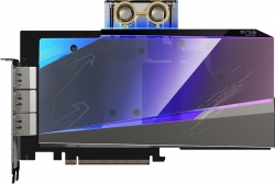 Видеокарта Gigabyte PCI-E 4.0 GV-N3080AORUSX WB-12GD NVIDIA GeForce RTX 3080 12288Mb 384 GDDR6X 1830/19000 HDMIx3 DPx3 HDCP Ret