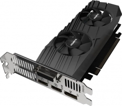 Видеокарта Gigabyte PCI-E GV-N1630OC-4GL NVIDIA GeForce GTX 1630 4096Mb 64 GDDR6 1800/12000 DVIx1 HDMIx1 DPx1 HDCP Ret low profile
