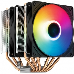 Устройство охлаждения(кулер) Deepcool Neptwin V3 Soc-AM4/1151/1200/1700 4-pin 15-27dB Al+Cu 220W 1000gr LED Ret