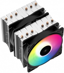 Устройство охлаждения(кулер) Deepcool Neptwin V3 Soc-AM4/1151/1200/1700 4-pin 15-27dB Al+Cu 220W 1000gr LED Ret