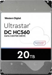 Жесткий диск WD Original SATA-III 20Tb 0F38755 WUH722020ALE6L4 Ultrastar DC HC560 (7200rpm) 512Mb 3.5