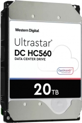 Жесткий диск WD Original SATA-III 20Tb 0F38755 WUH722020ALE6L4 Ultrastar DC HC560 (7200rpm) 512Mb 3.5