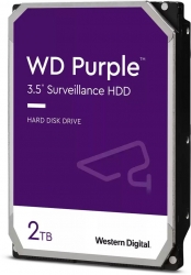 Жесткий диск WD Original SATA-III 2Tb WD22PURZ Video Streaming Purple (5400rpm) 256Mb 3.5