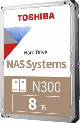 Жесткий диск Toshiba SATA-III 8Tb HDWG480UZSVA NAS N300 (7200rpm) 256Mb 3.5 Bulk